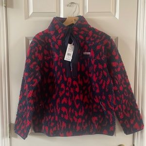 NWT Women's Vineyard Vines Leopard Sherpa- Size S